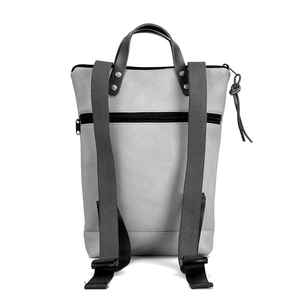 Mochila Book Holder Mini Marfil/Celeste