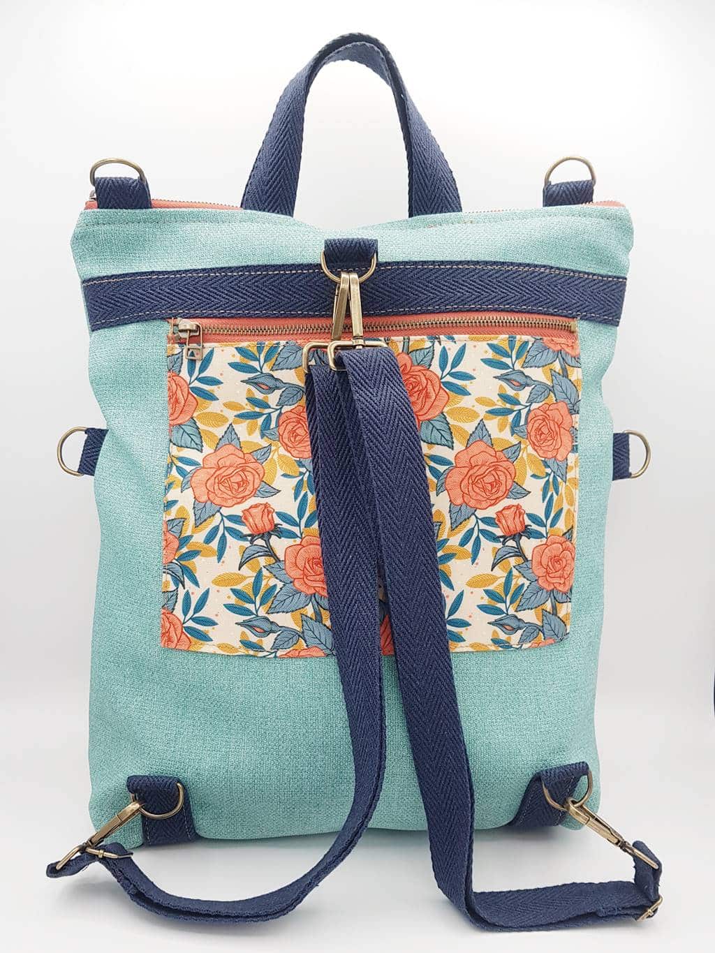 Bolso & mochila convertible Rosas