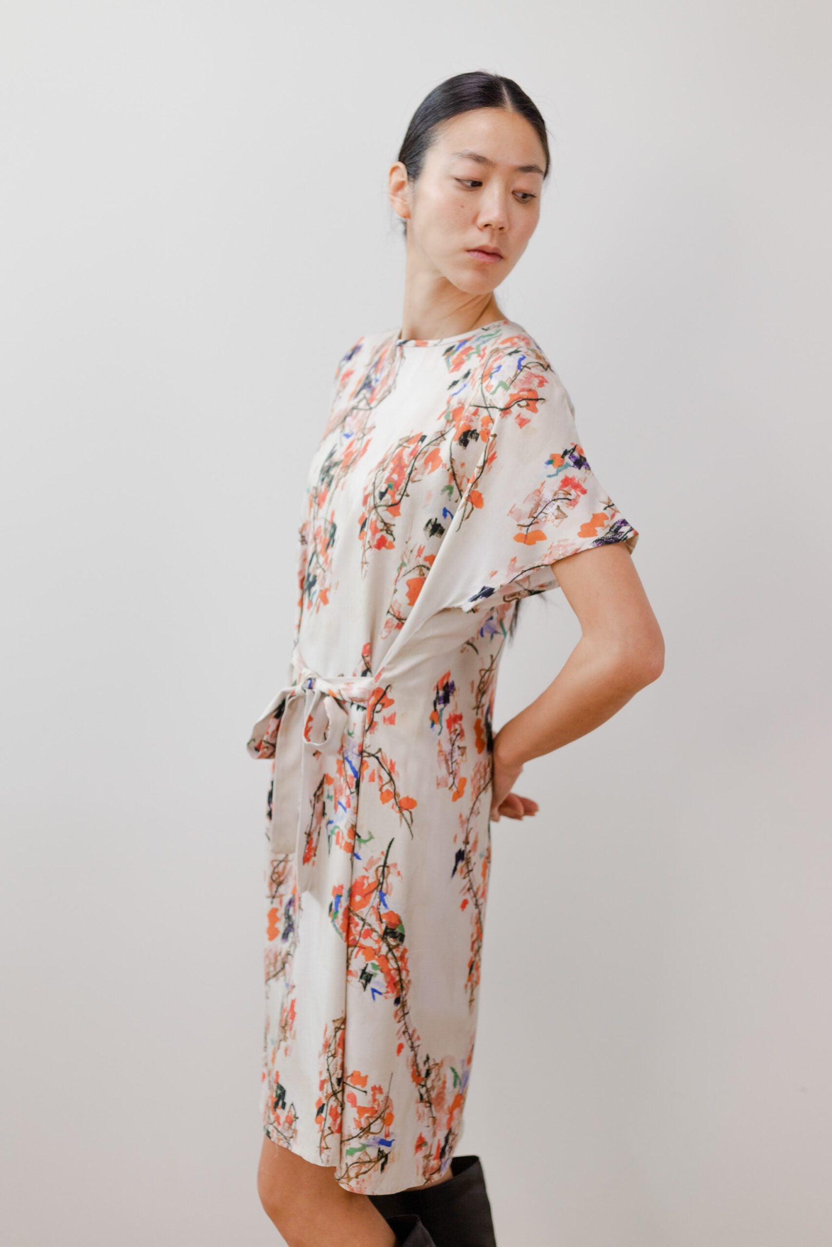 Vestido estampado japonés