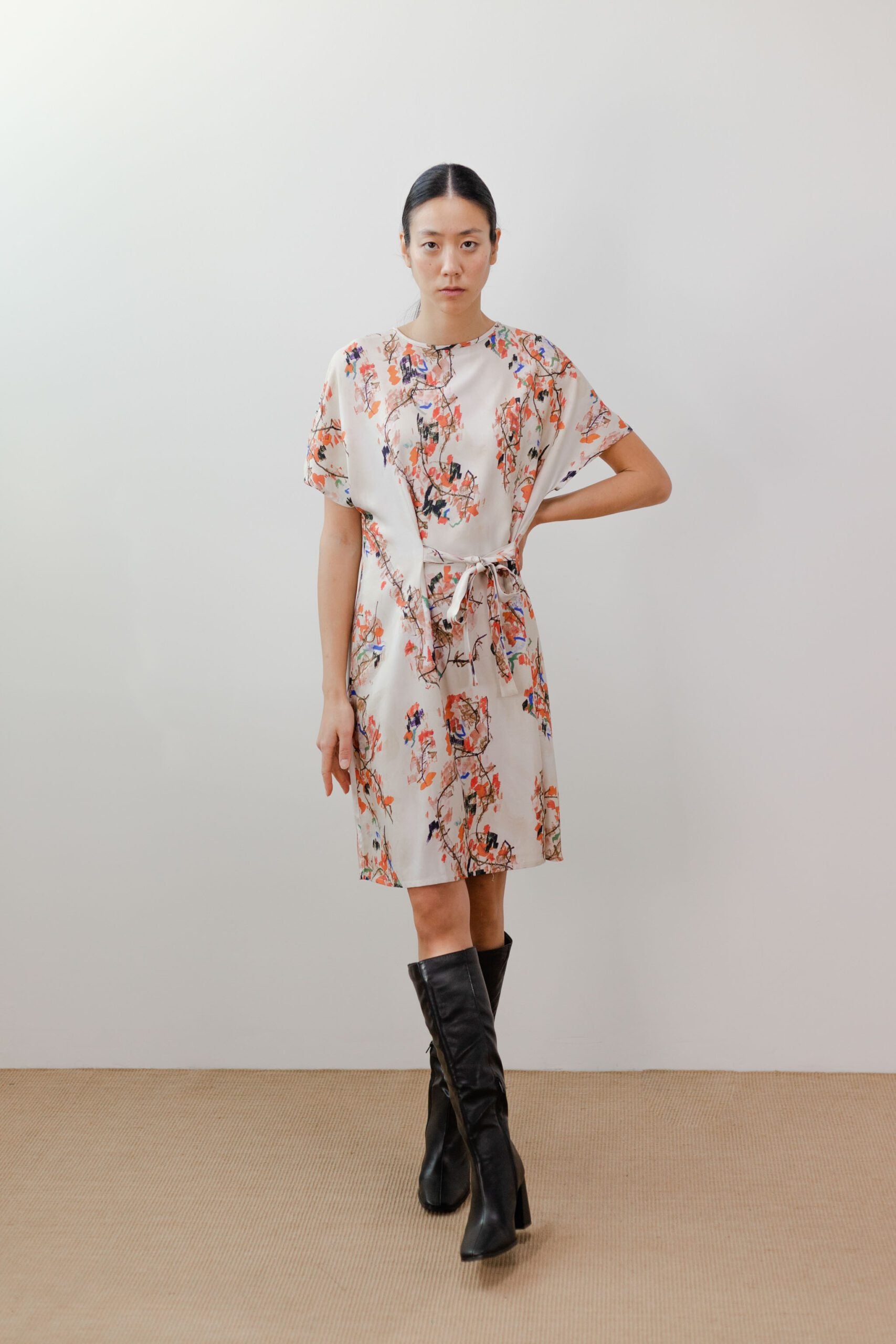 Vestido estampado japonés