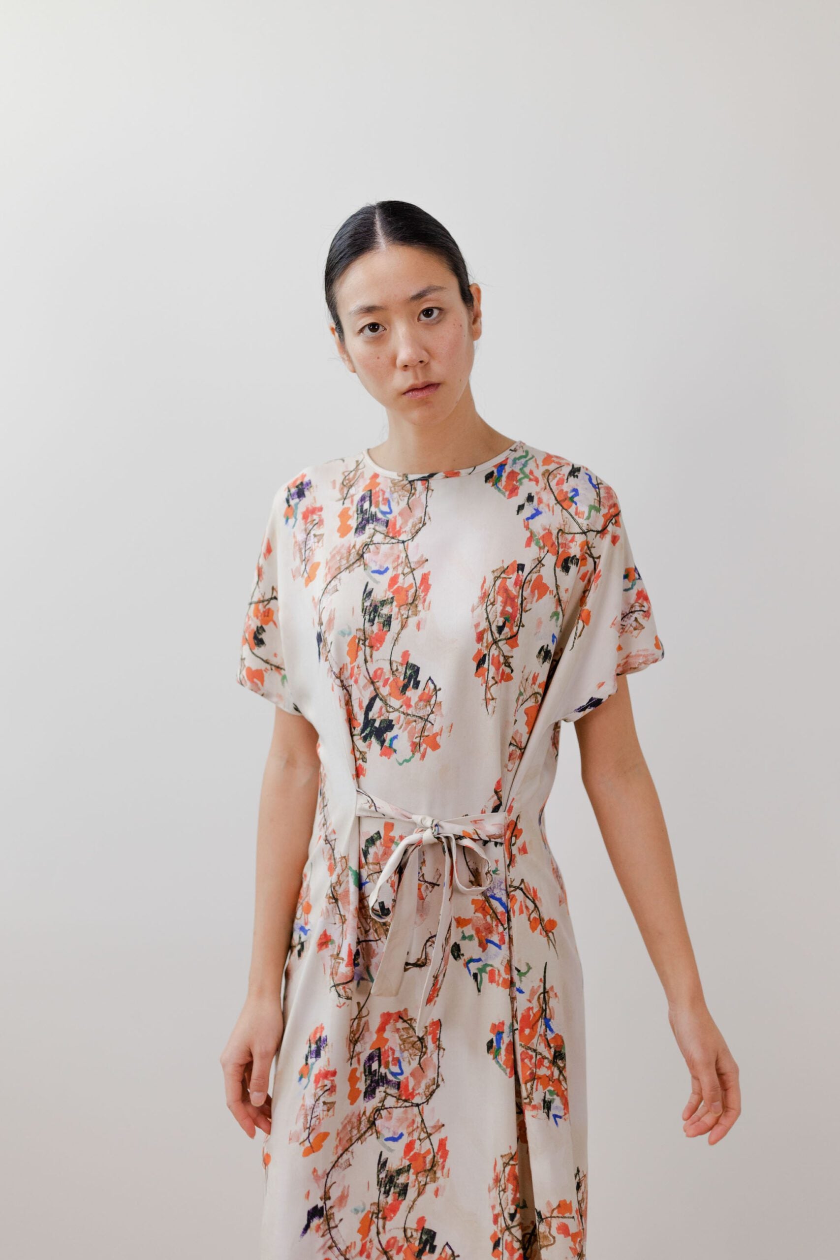 Vestido estampado japonés