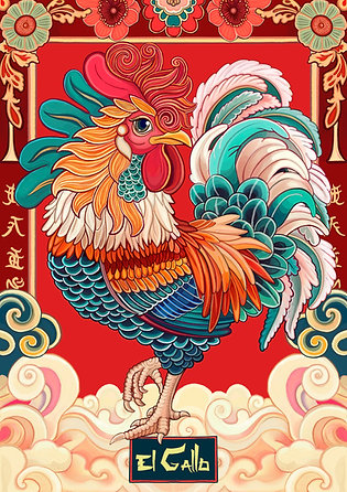Lámina Horoscopo chino Gallo