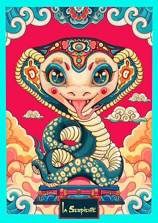 Lámina Horoscopo chino Serpiente