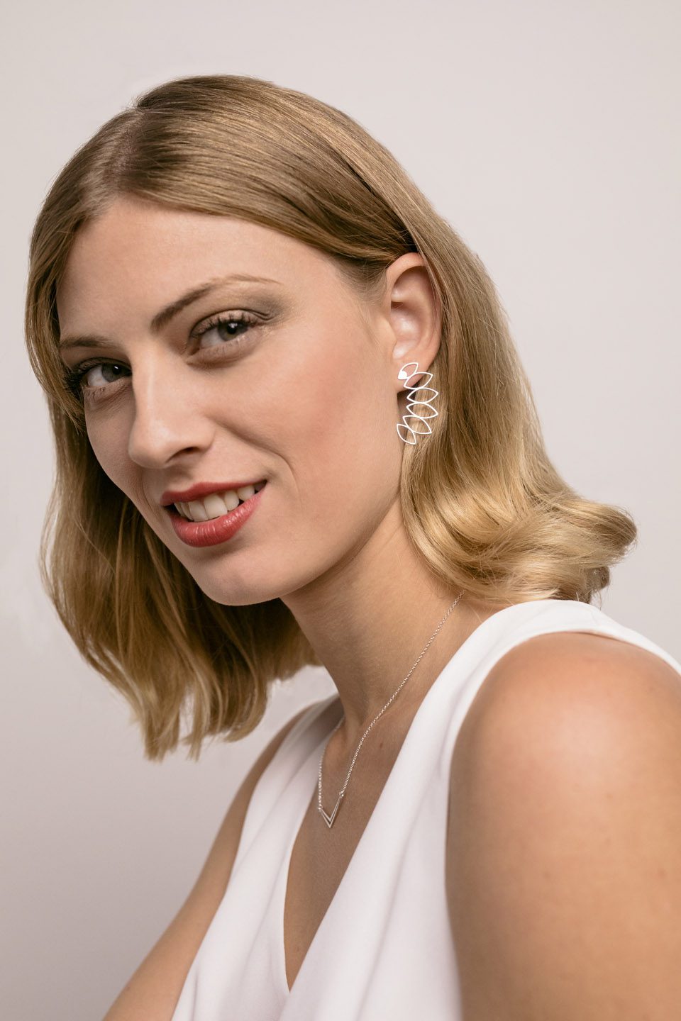 Pendientes hoja EPD plata925