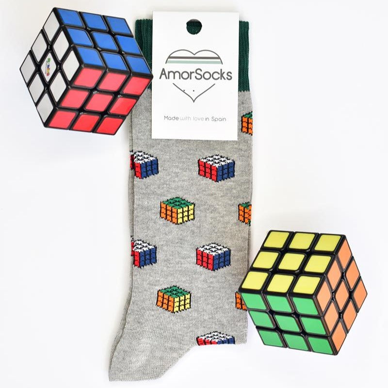 Calcetines Cubos Grey