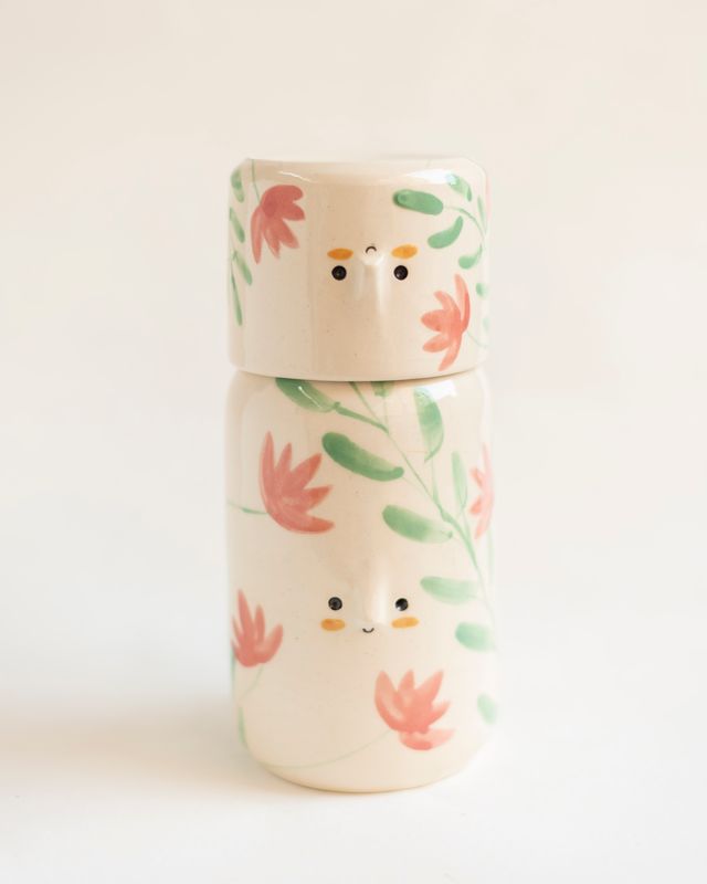 Jarra + Vaso Flor Silvestre