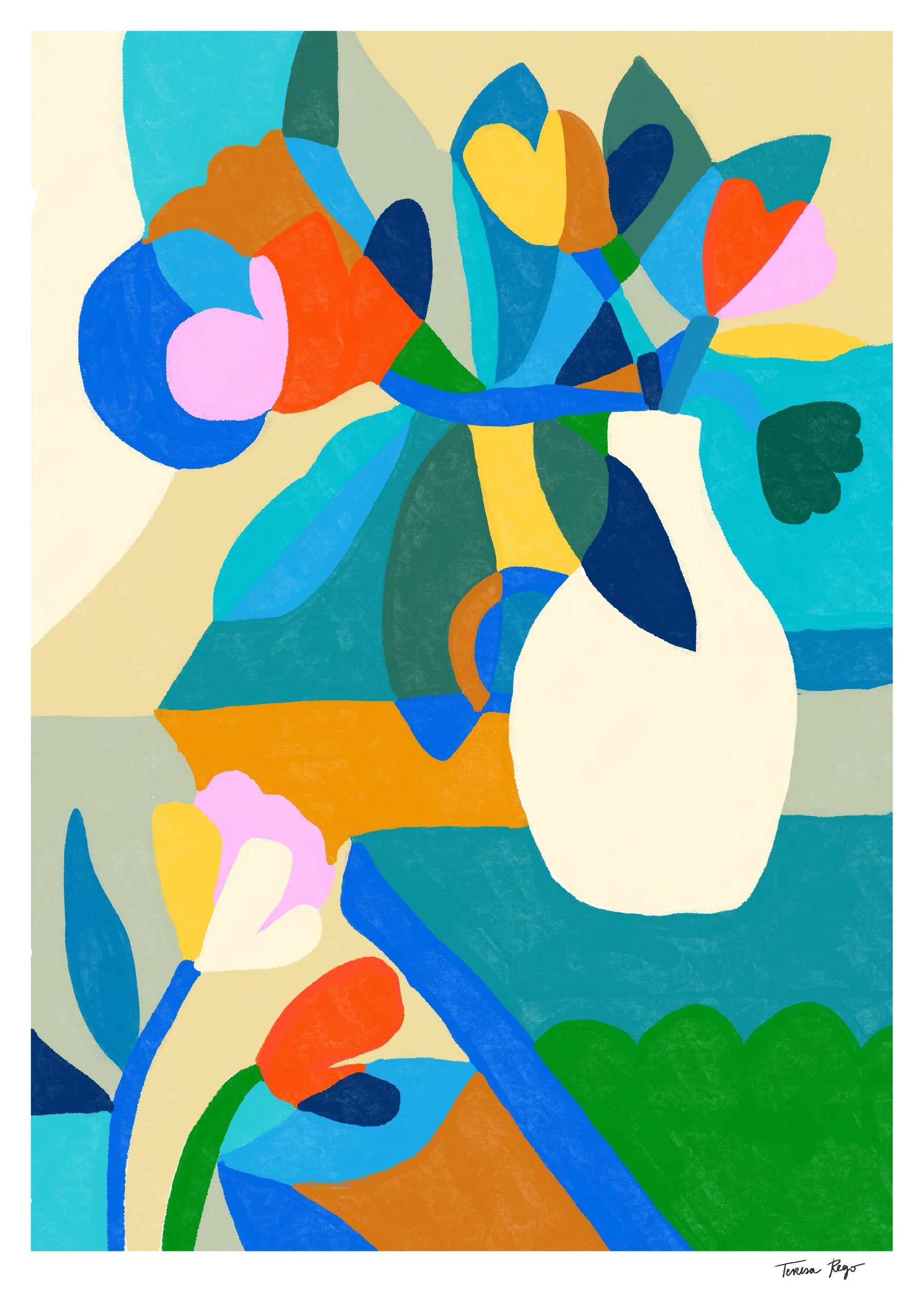 Tulips &amp; Coffee Print