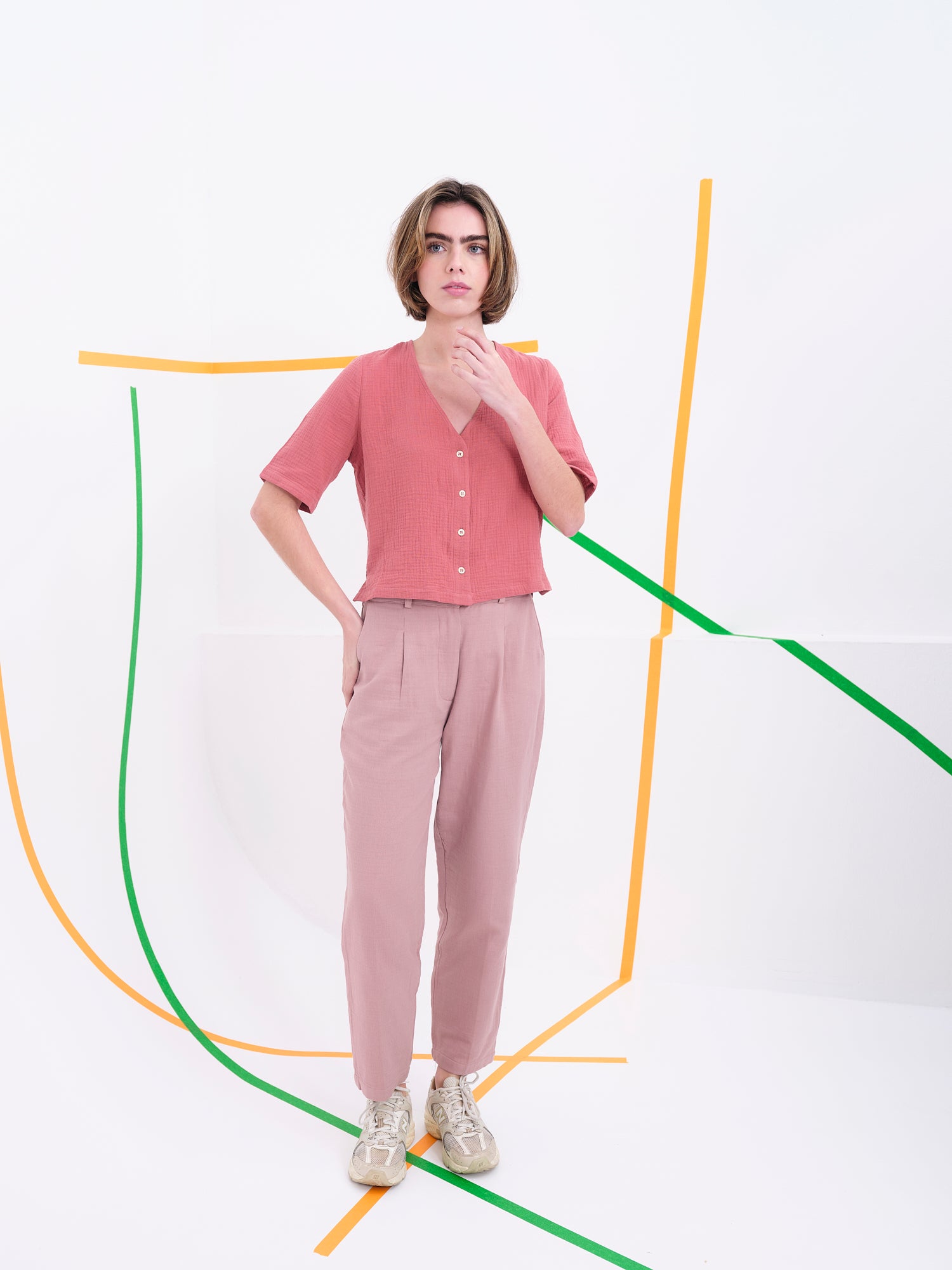 Pantalón Fellini rosa