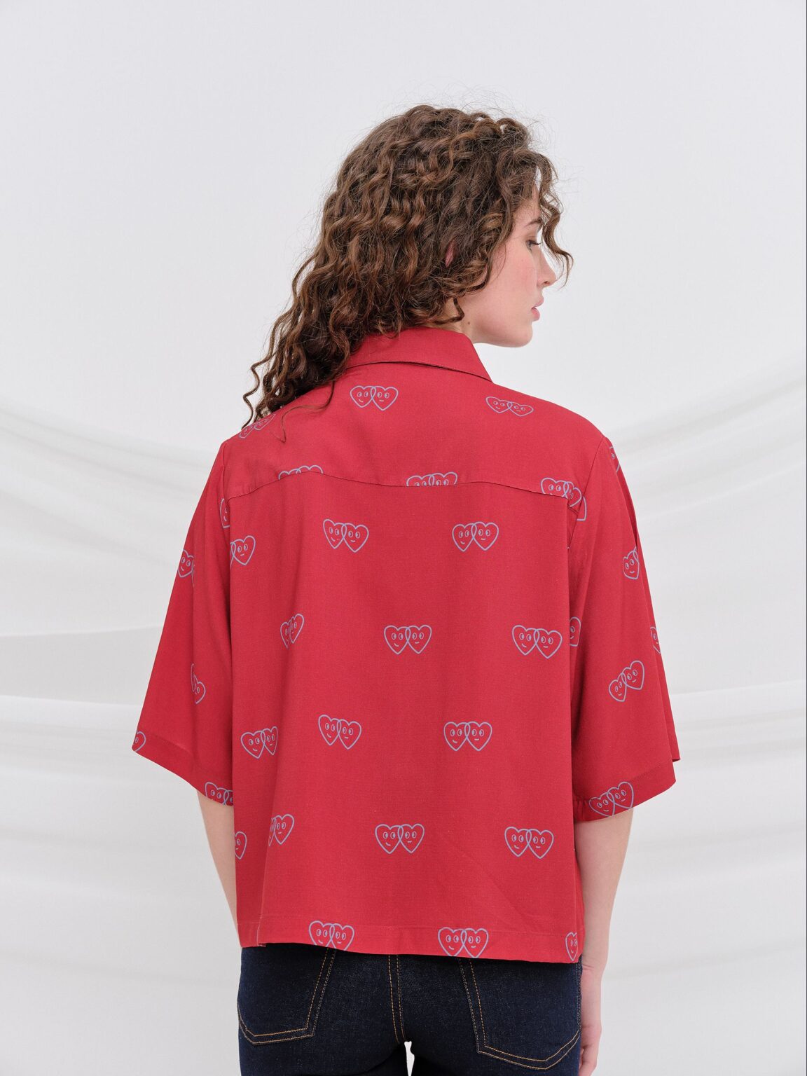 Camisa ALINAK Roja con corazones