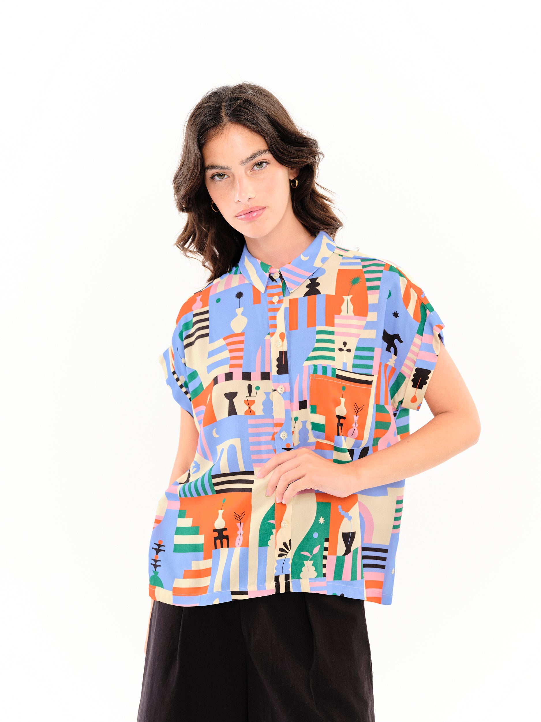 Camisa Sonia Naranja