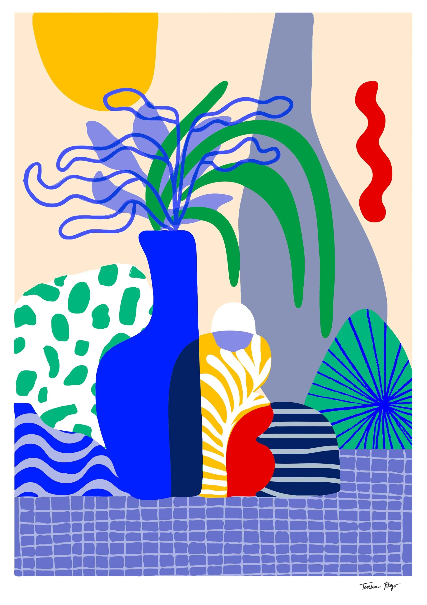 Tulips &amp; Coffee Print