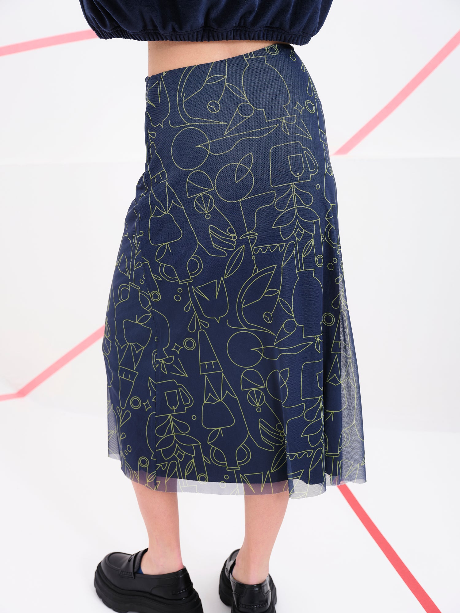 Falda Tarantino azul