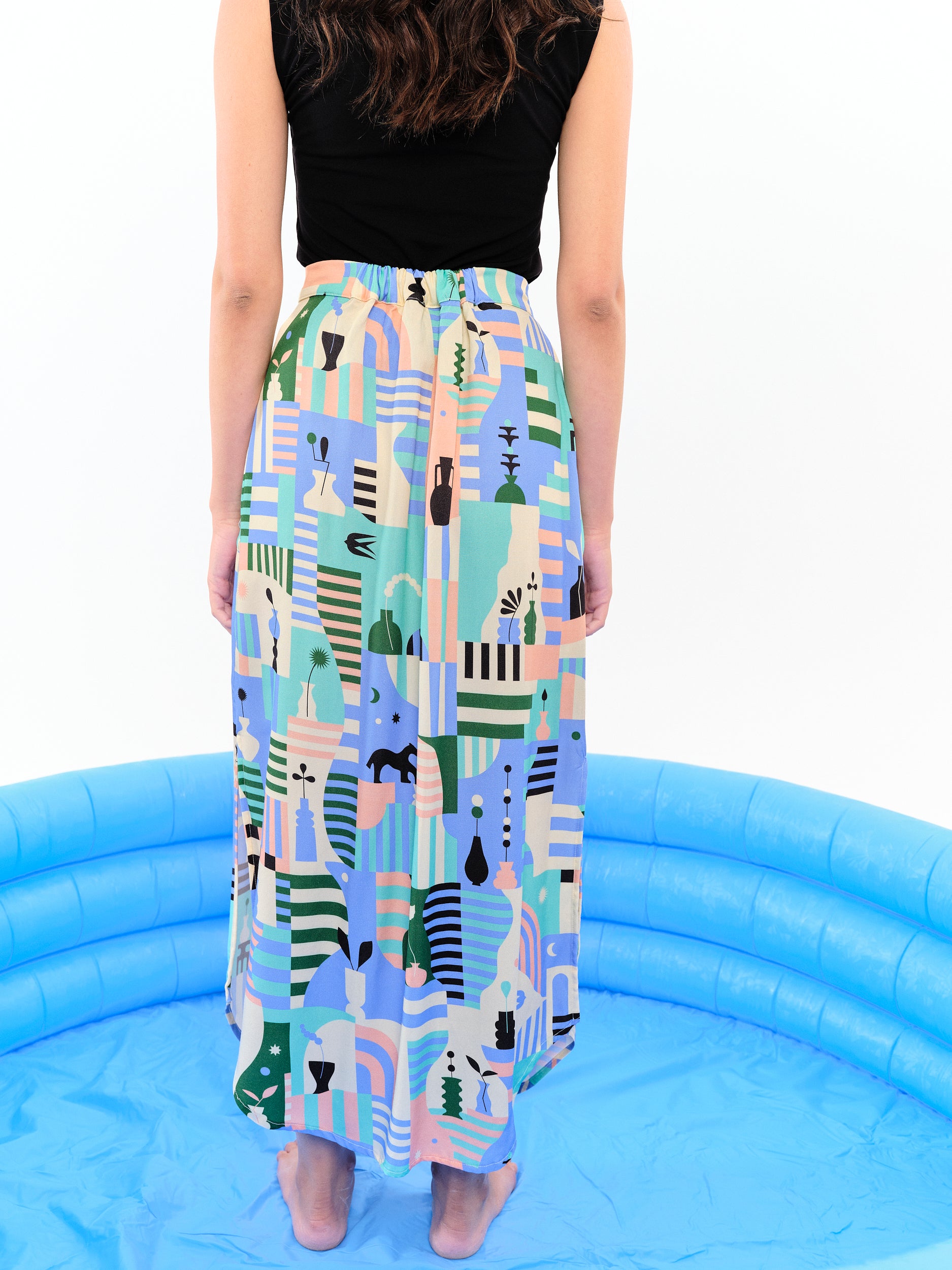 Falda Buganvilla rosa