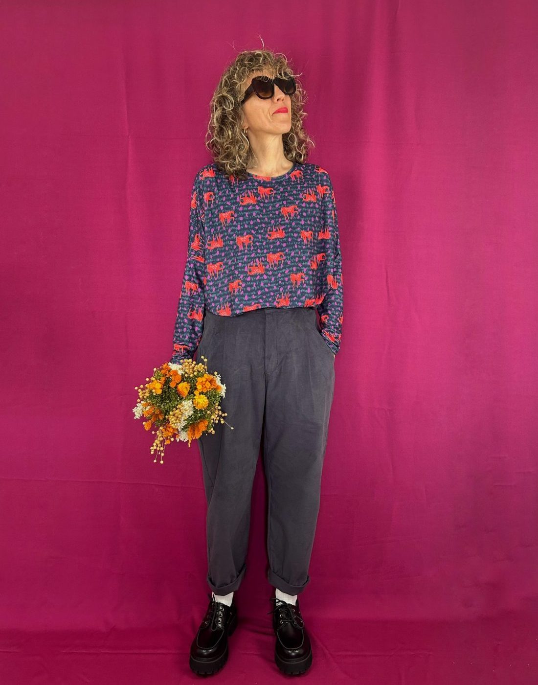 Pantalón Aretha Topo