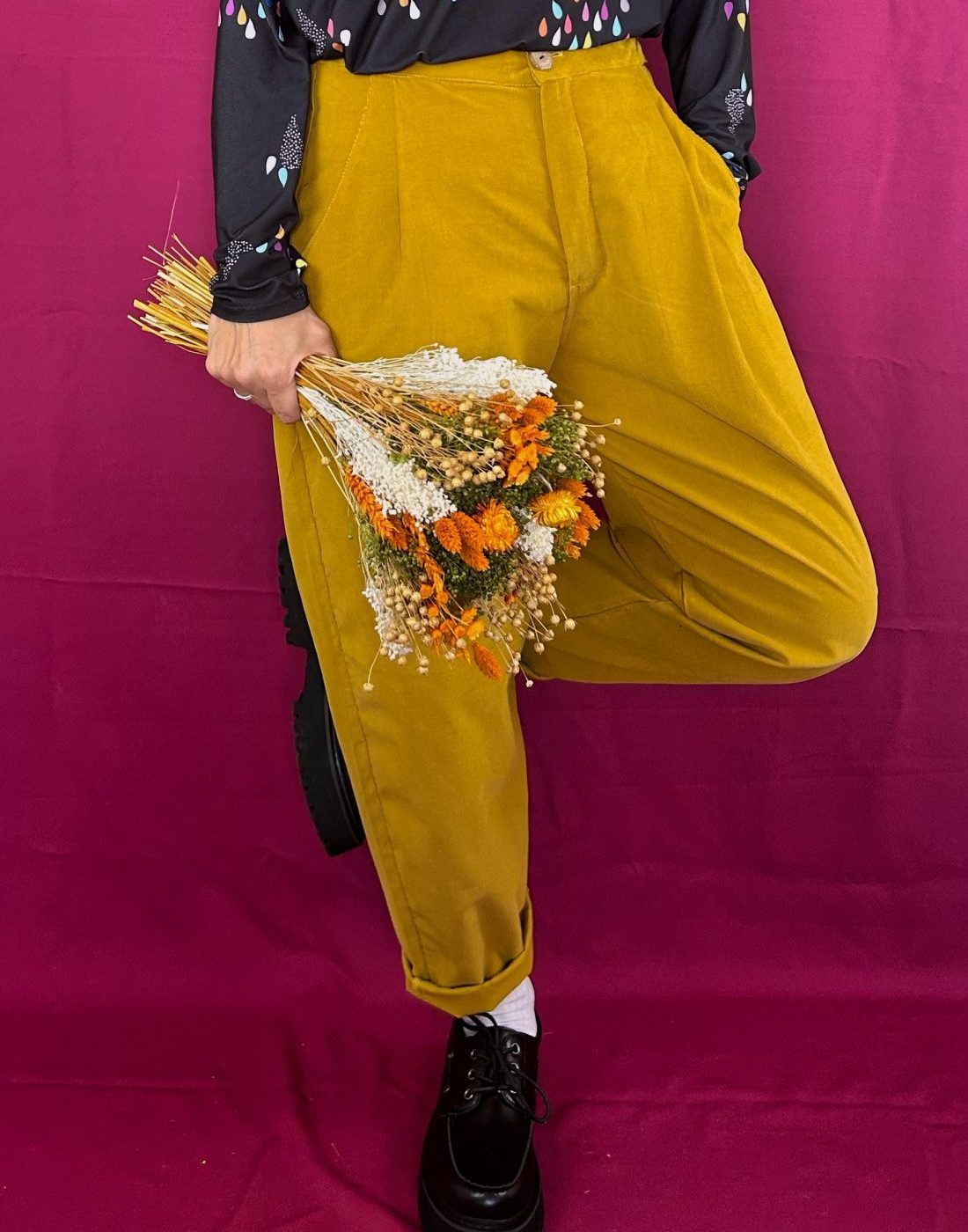 Pantalón Aretha Mostaza