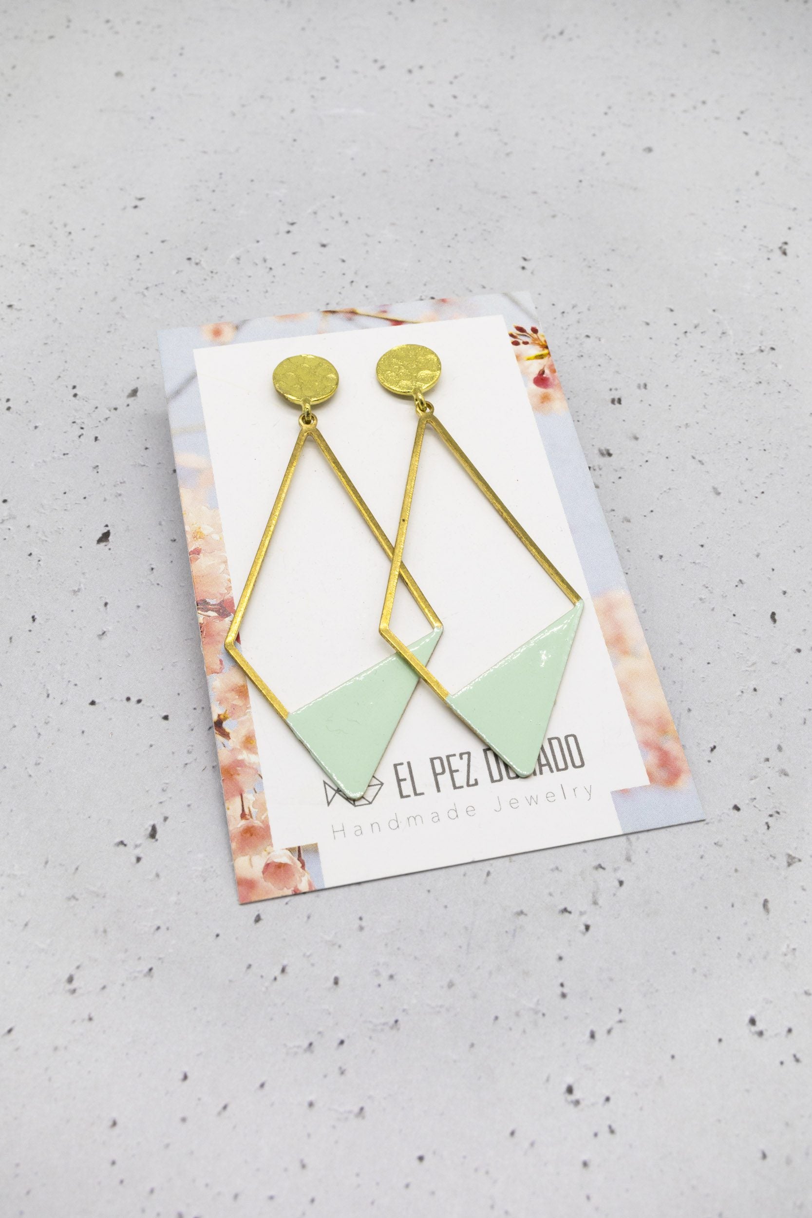 Pendientes EPD COLOR. ROMBO LARGO.