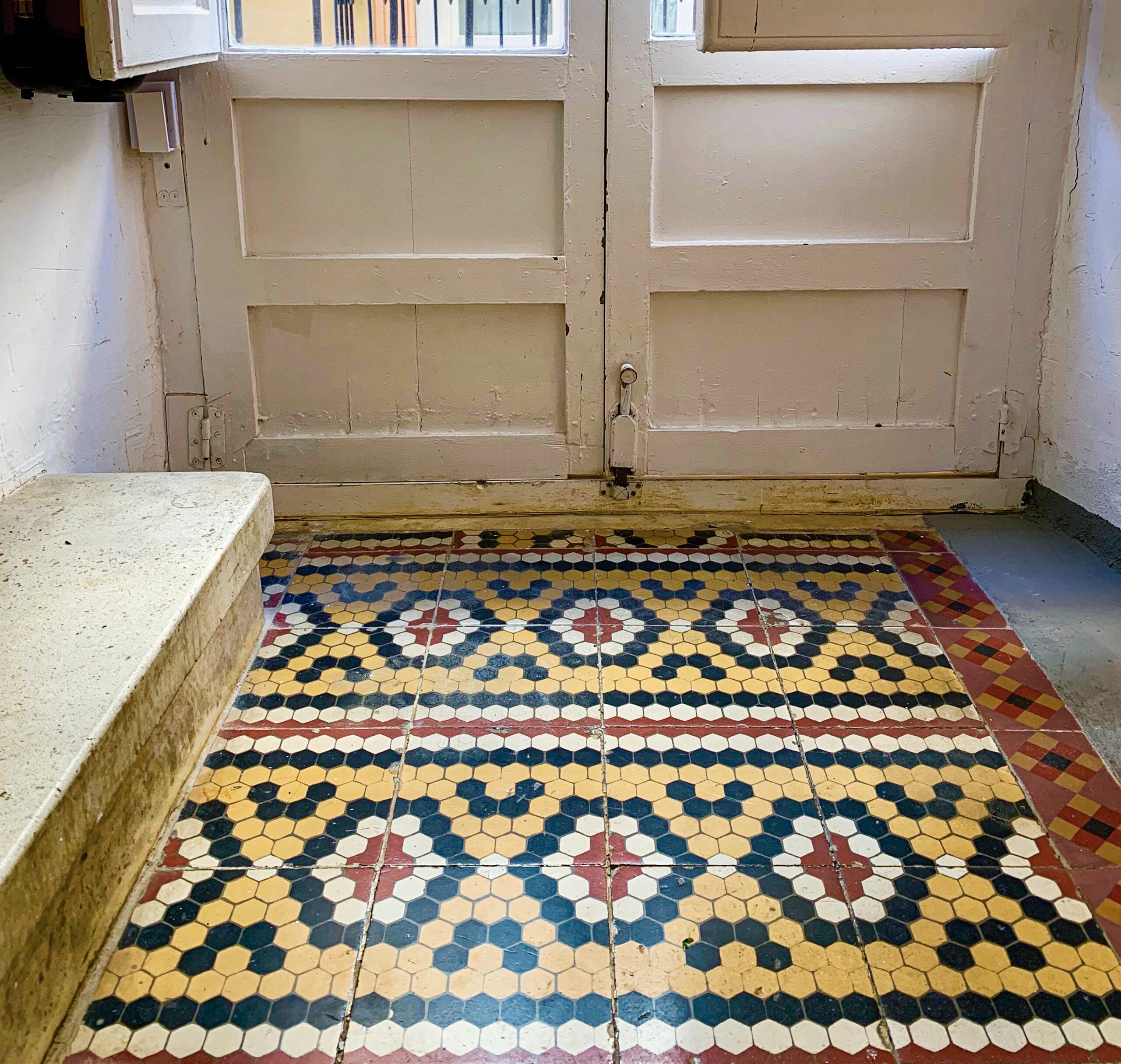 Malaga patterns. The yellow house.