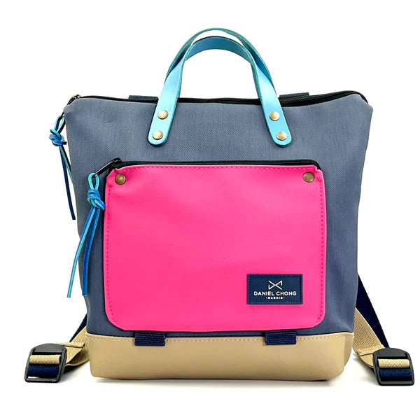 Mochila Book Holder Mini Cuadrada Pink