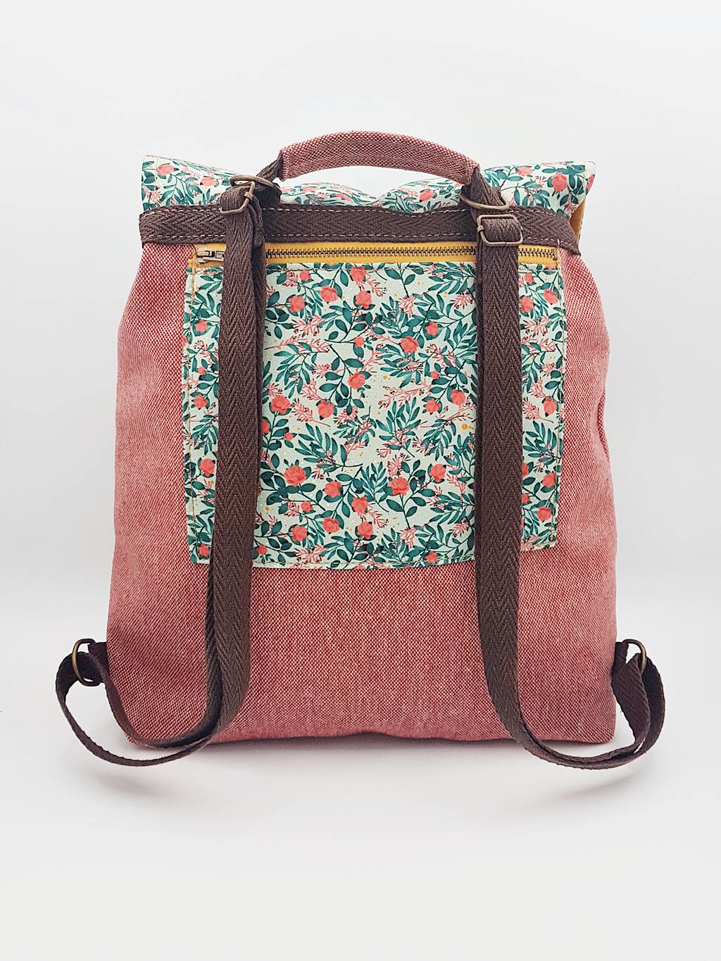 Mochila Saco Florecitas