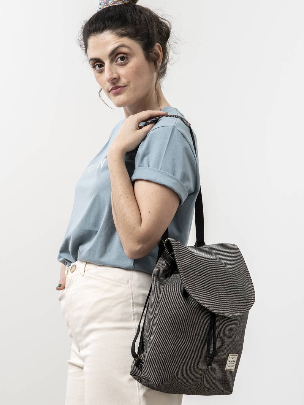 Floral Drawstring Backpack