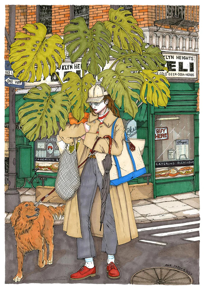 Ilustración Mujer y planta