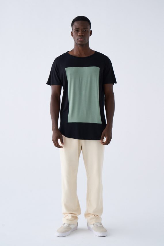 Camiseta Quadrilateral Negro verde