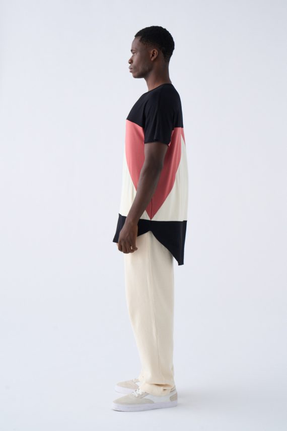 Camiseta Aequilaterus Negro rosa