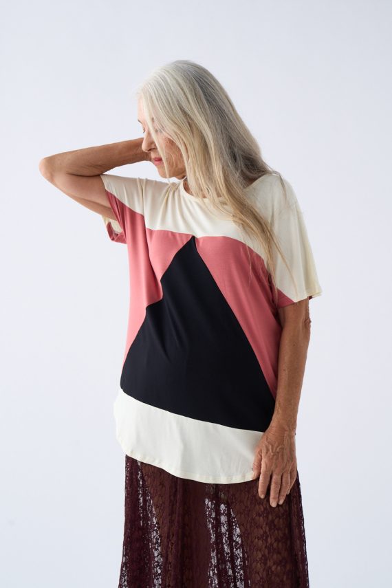 Camiseta Aequilaterus Blanco rosa