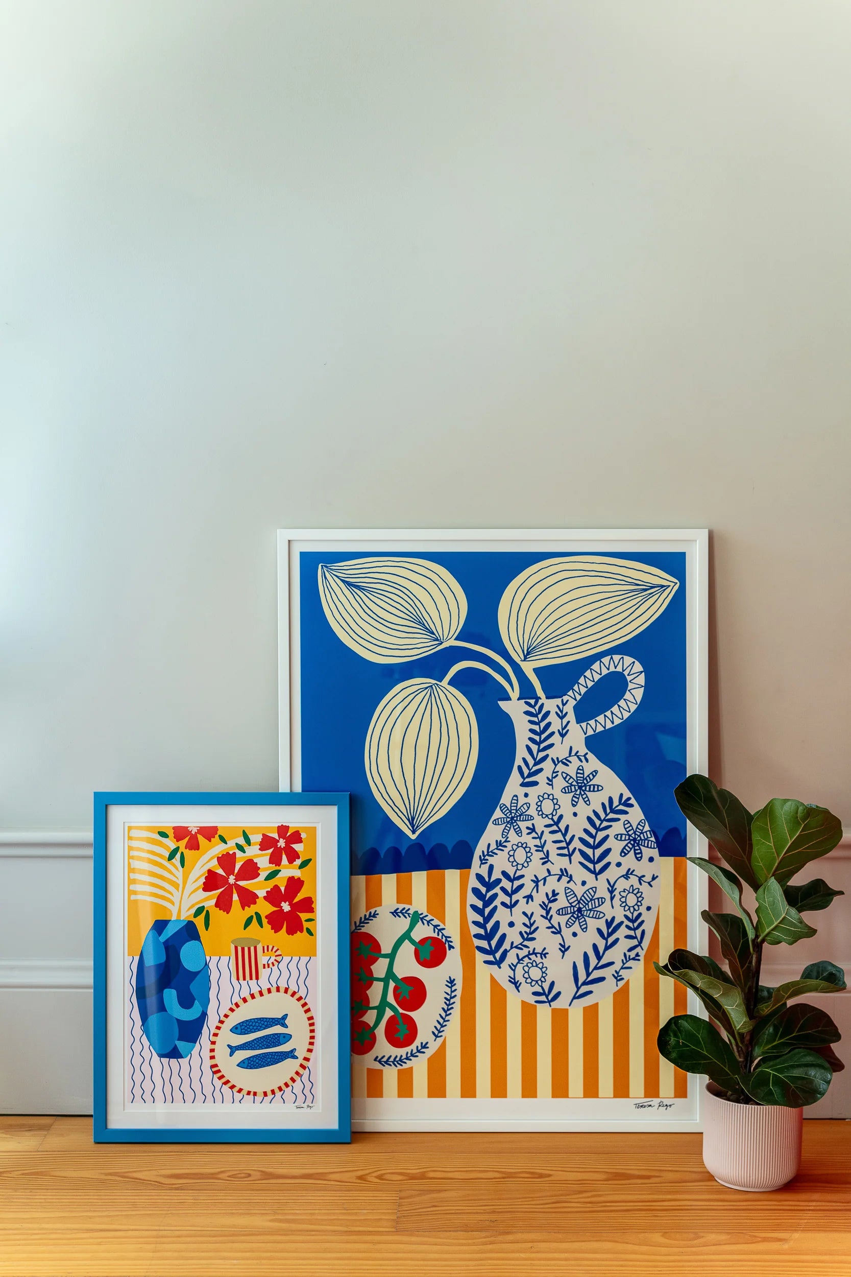 Lámina Porcelana y tomates