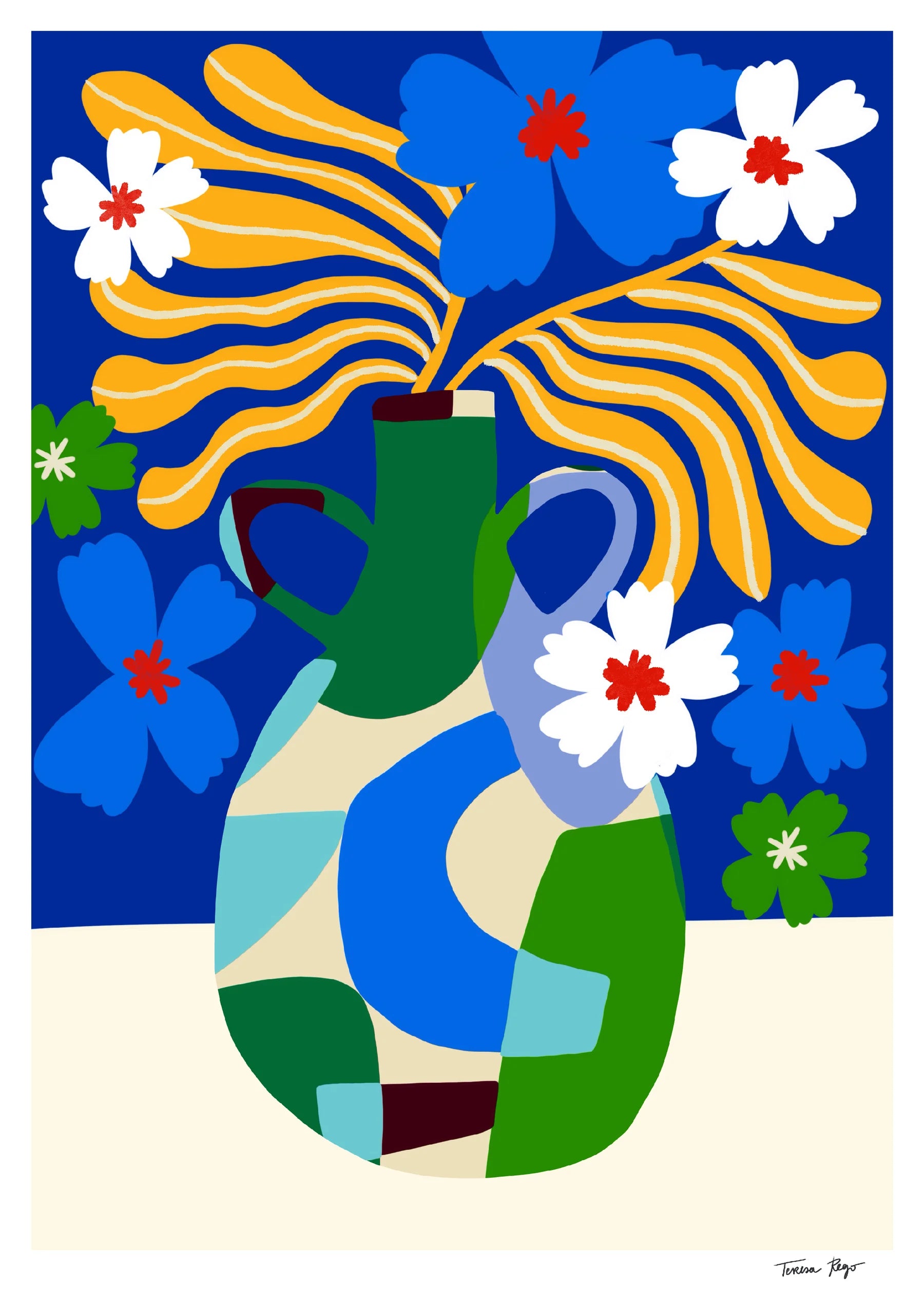 Tulips &amp; Coffee Print