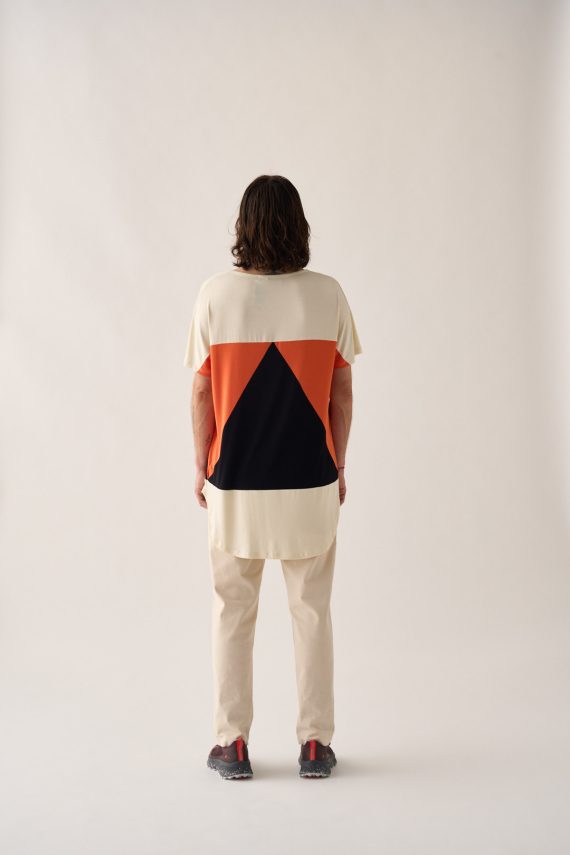 Camiseta Aequilaterus Marfil Naranja