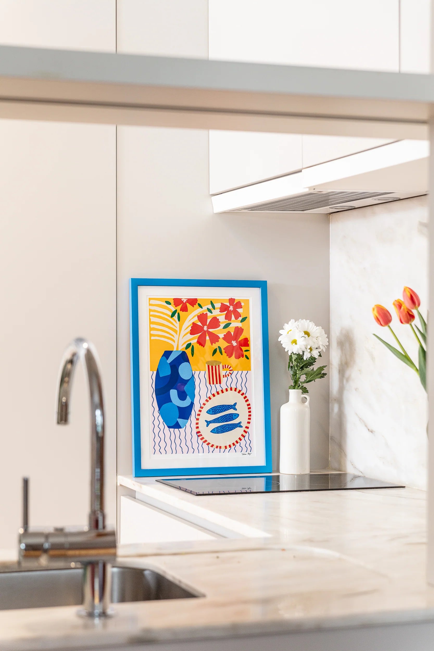 Tulips &amp; Coffee Print