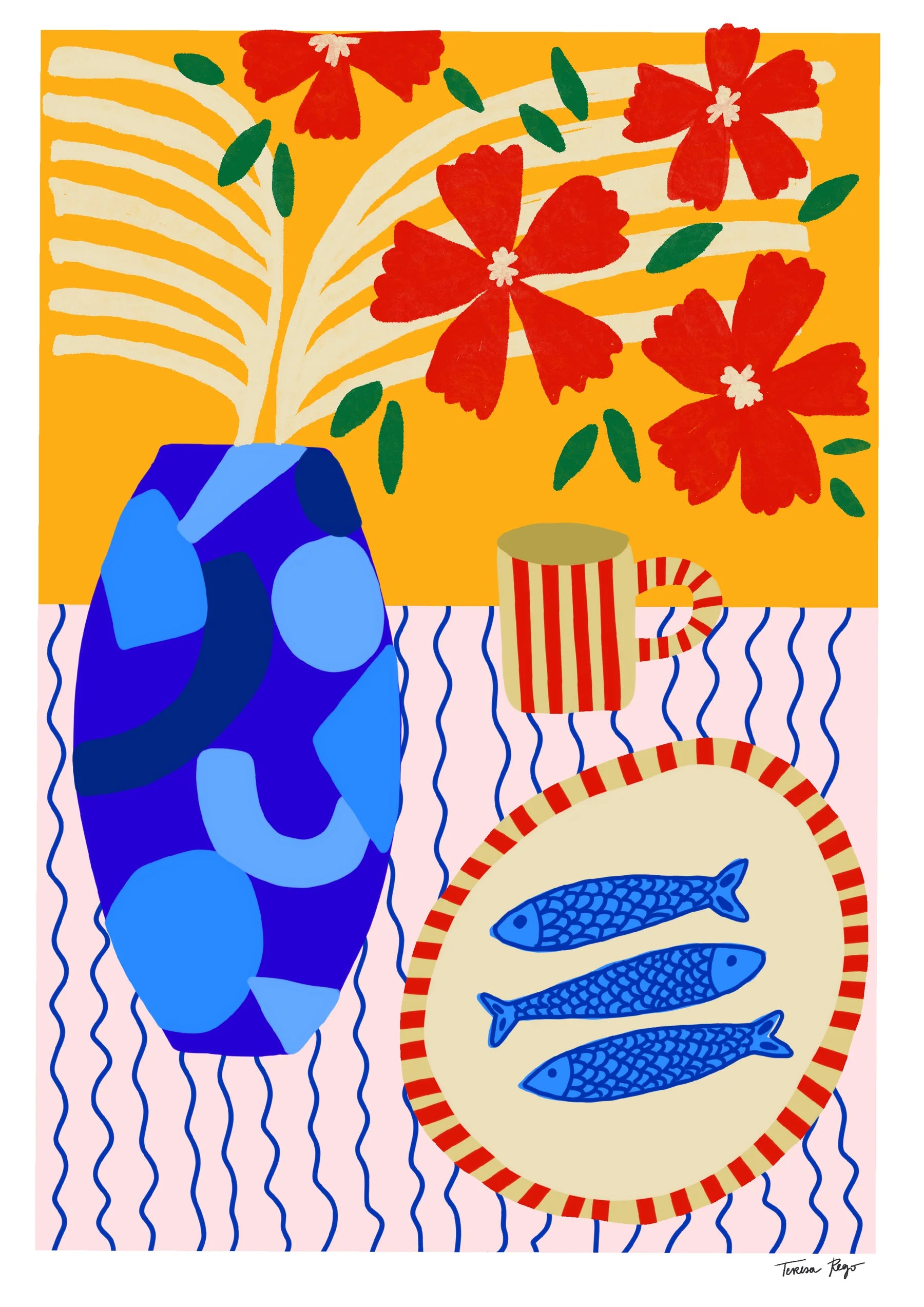 Tulips &amp; Coffee Print