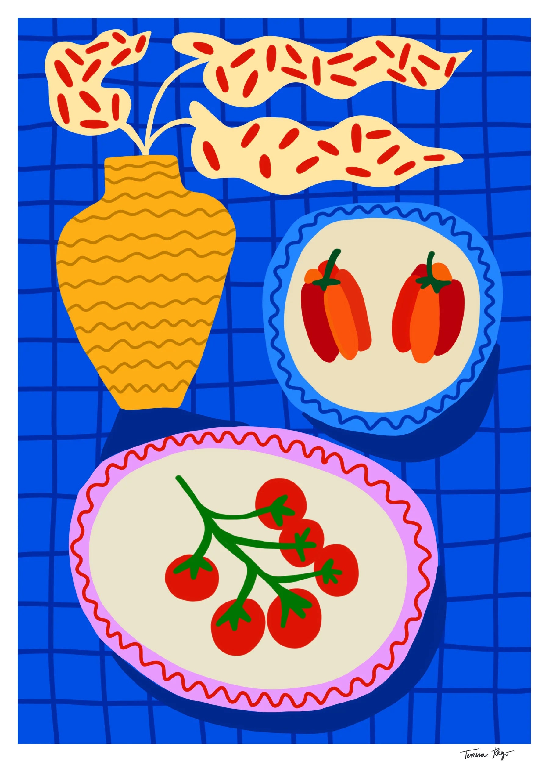 Tulips &amp; Coffee Print