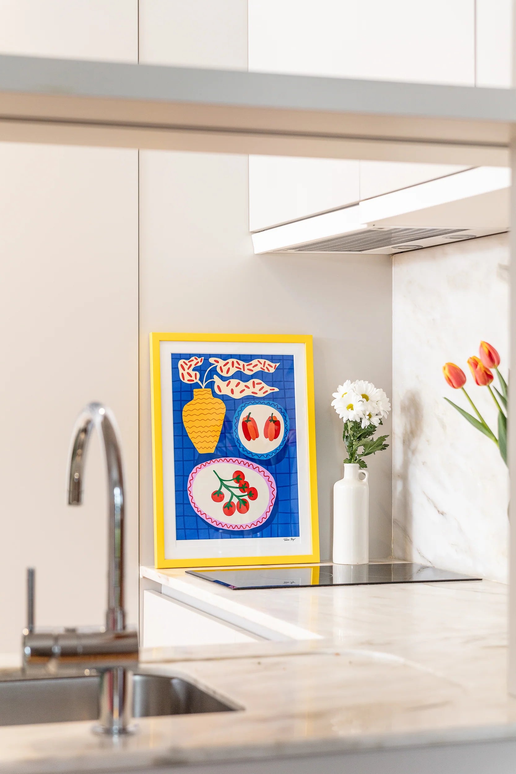 Tulips &amp; Coffee Print