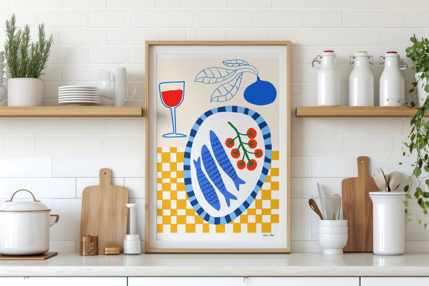 Tulips &amp; Coffee Print