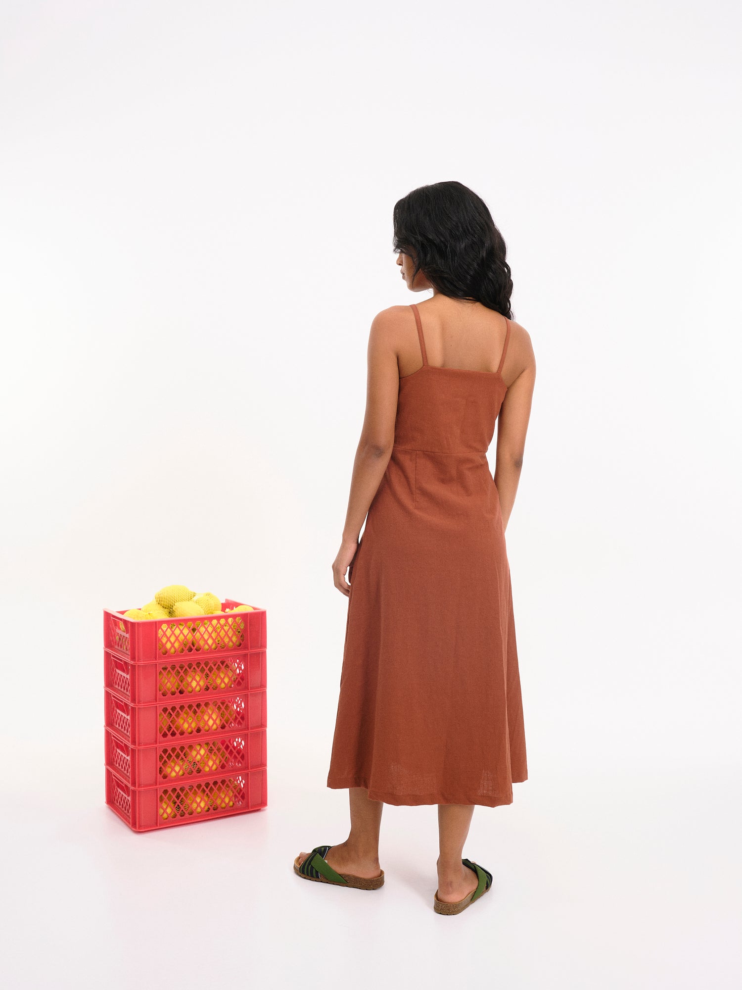 Vestido Ibias Marron