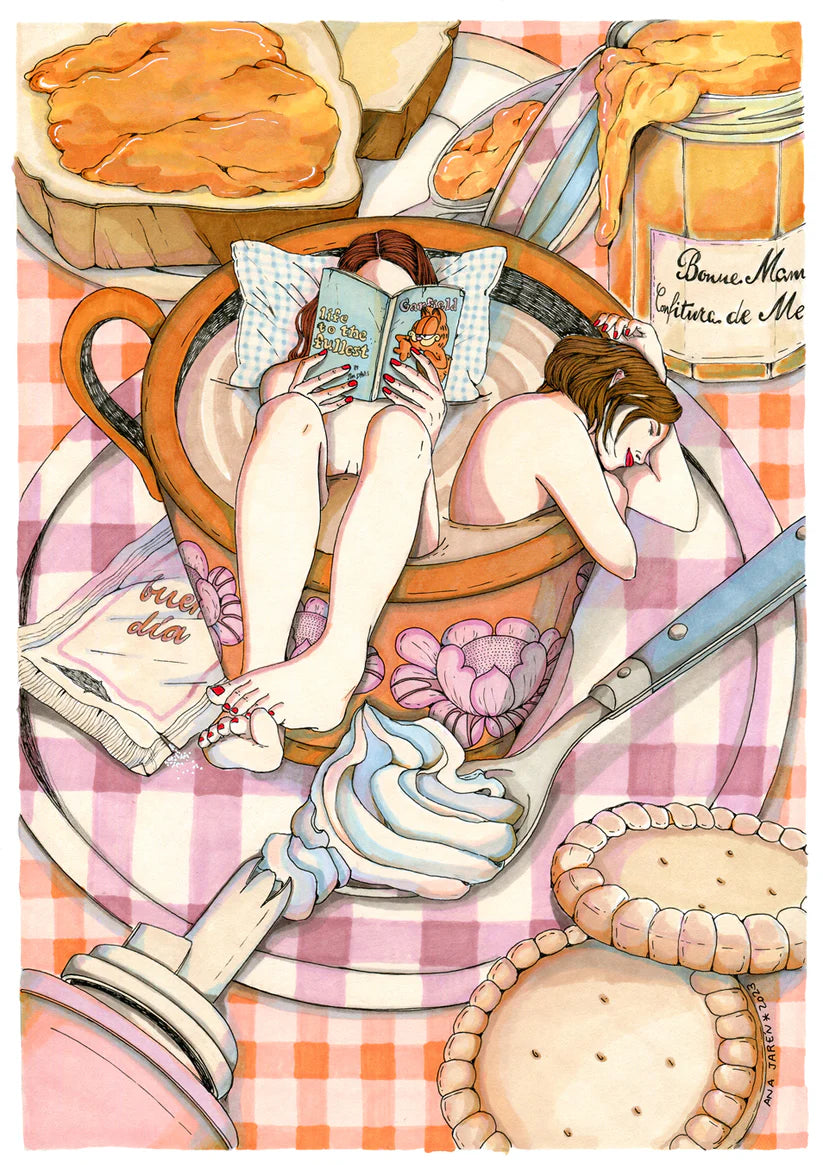 Ilustración Baño de tè