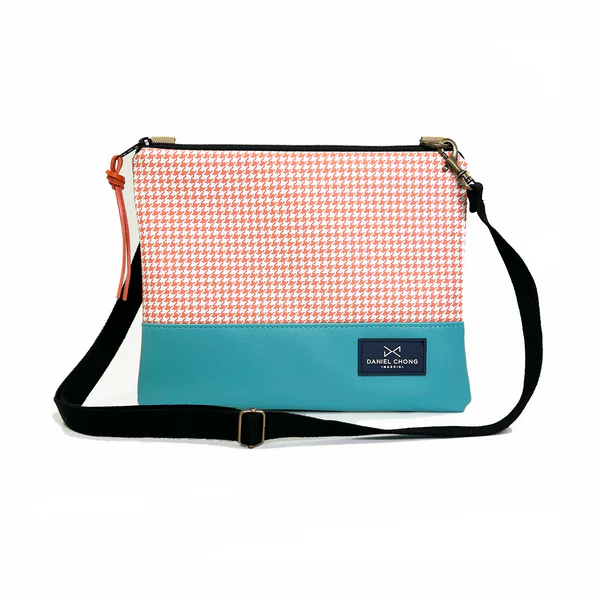 Bandolera mini cuadrada pata de gallo