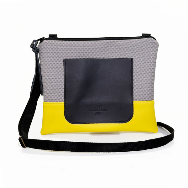 Bandolera Mini Cuadrada con Bolsillo negro