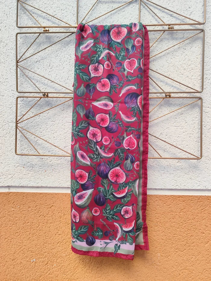 Pañuelo Brevarium burdeos