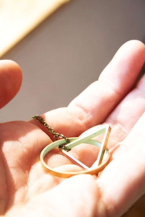 Colgante Color Geometría Triángulo