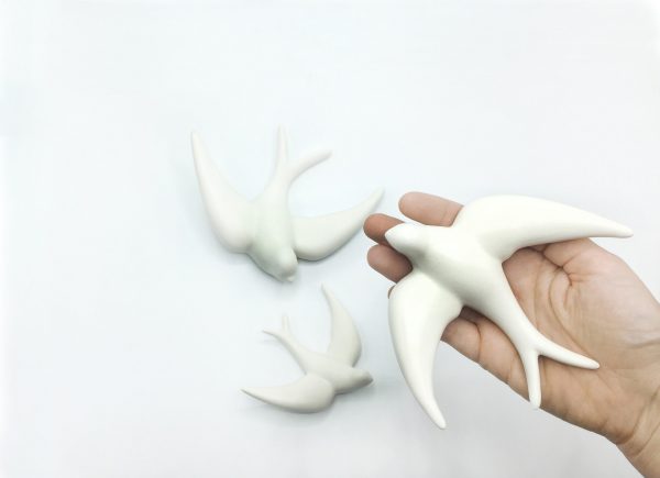 Golondrina blanca mediana