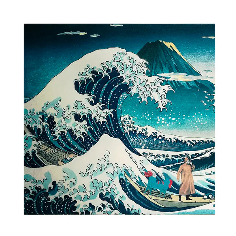Caja de luz La gran ola de Kanagawa