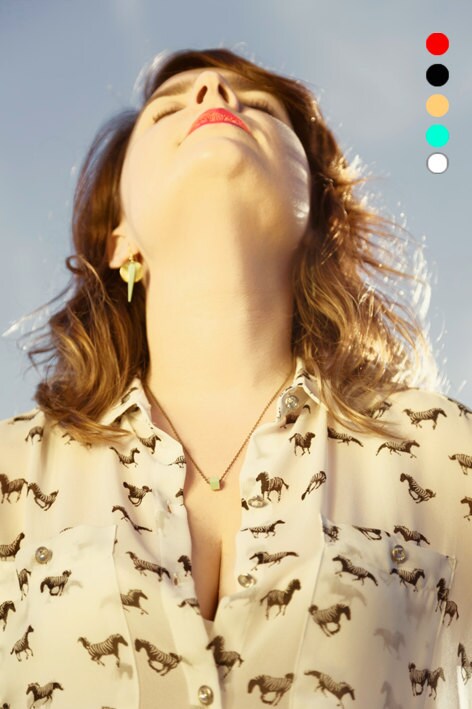 Leather earrings. Minimalist earrings. Color earrings. Geometric. Color cute earrings. Minimalist jewelry.