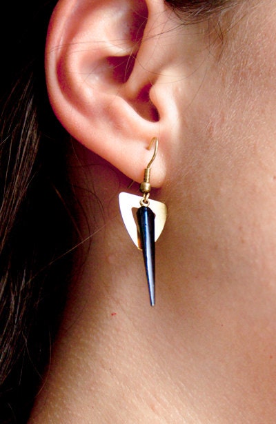 Leather earrings. Minimalist earrings. Color earrings. Geometric. Color cute earrings. Minimalist jewelry.