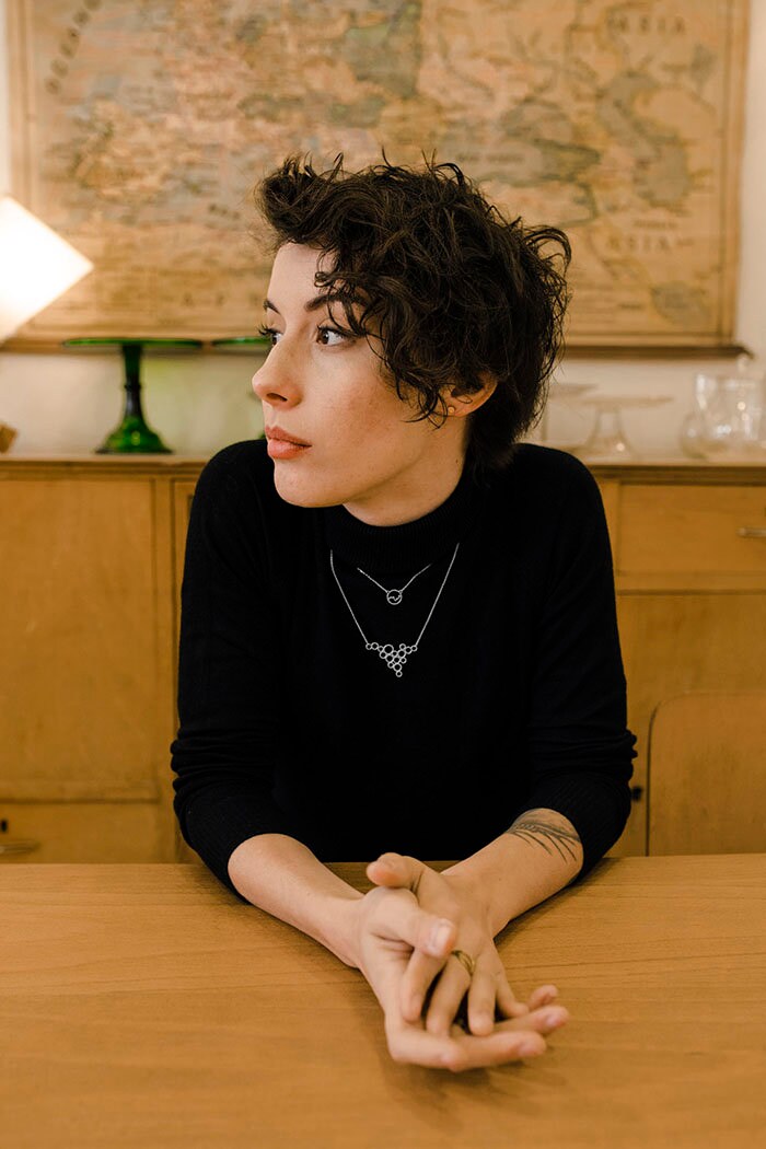 SILVER necklace BUBBLES.Sterling Silver 925. Delicate and elegant piece perfect for gifts.