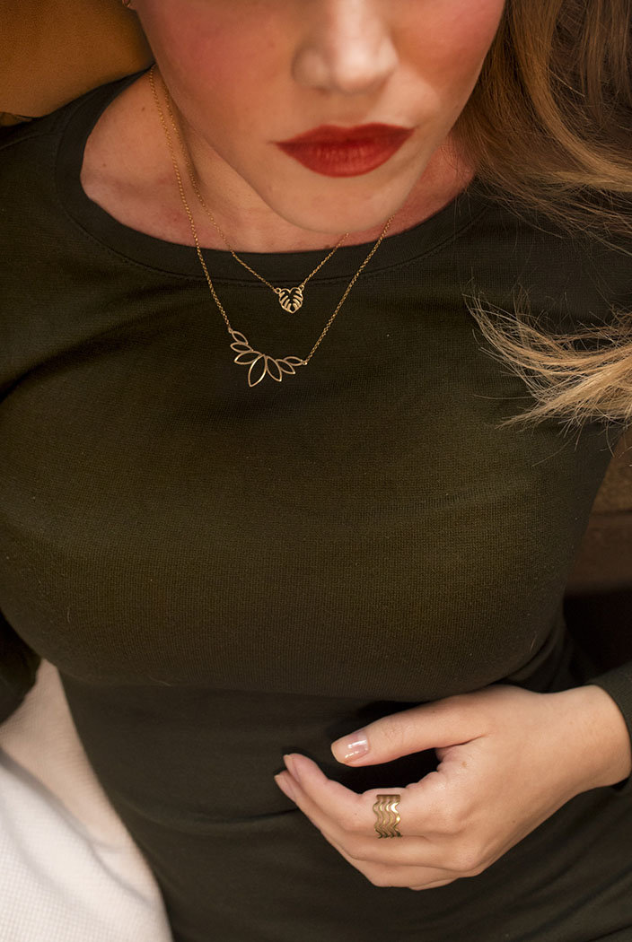 GOLD. Tiny MONSTERA. Gold plated Silver. Small plant leaf pendant. Monstera or Adams Rib piece.