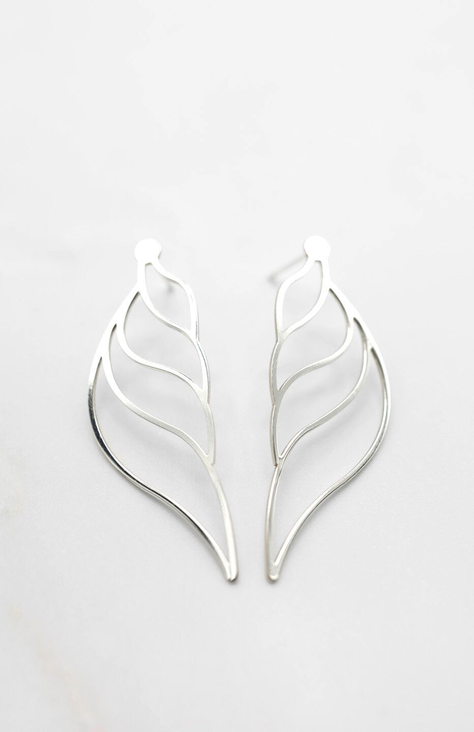 SALE. SILVER Earrings. CHRYSALIS. Special edition minimalist earrings. Sterling Silver.