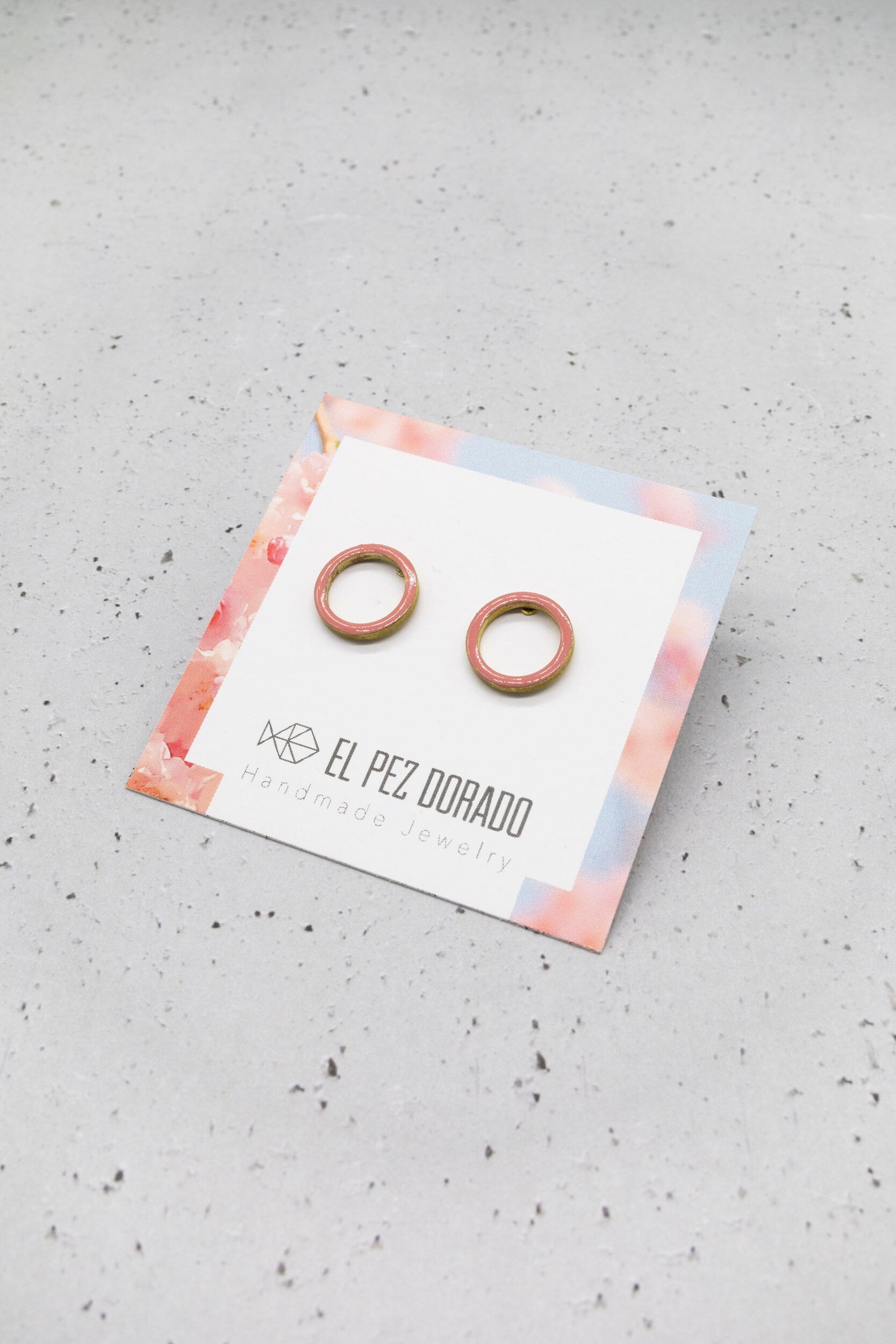LINES CIRCLE EARRINGS. Color earrings. New collection. Original color earrings. Enameled metal.